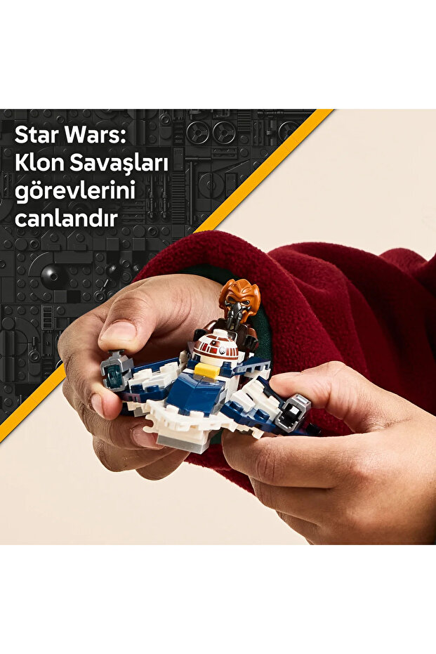 ® Star Wars: Klon SavaşlarıPlo Koon'un Jedi Starfighter™ Mikro Savaşçısı 75400 - 6+ Oyuncak Seti - 7