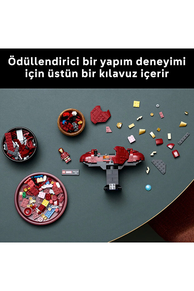® ǀ Marvel Iron Man MK4 Büstü 76327 - Yetişkinler için Koleksiyonluk Model Yapım Seti (436P) - 7