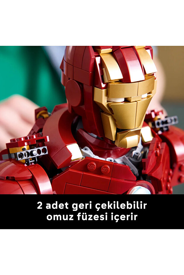 ® ǀ Marvel Iron Man MK4 Büstü 76327 - Yetişkinler için Koleksiyonluk Model Yapım Seti (436P) - 8