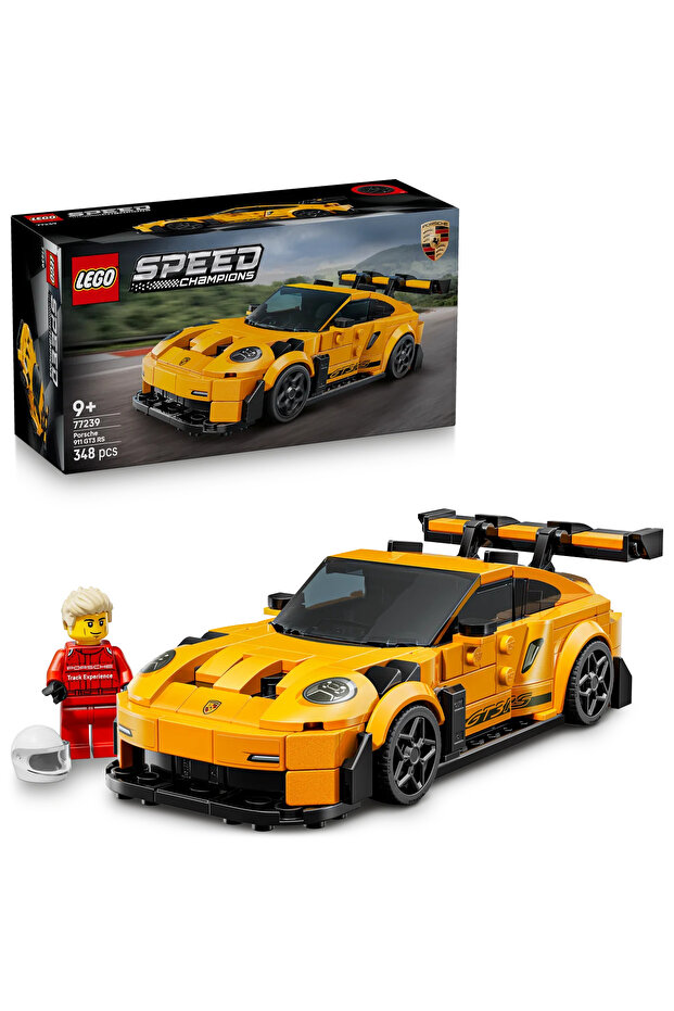 ® Speed Champions Porsche 911 GT3 RS Süper Araba 77239 – 9+ için Oyuncak Araba Yapım Seti (348P) - 1