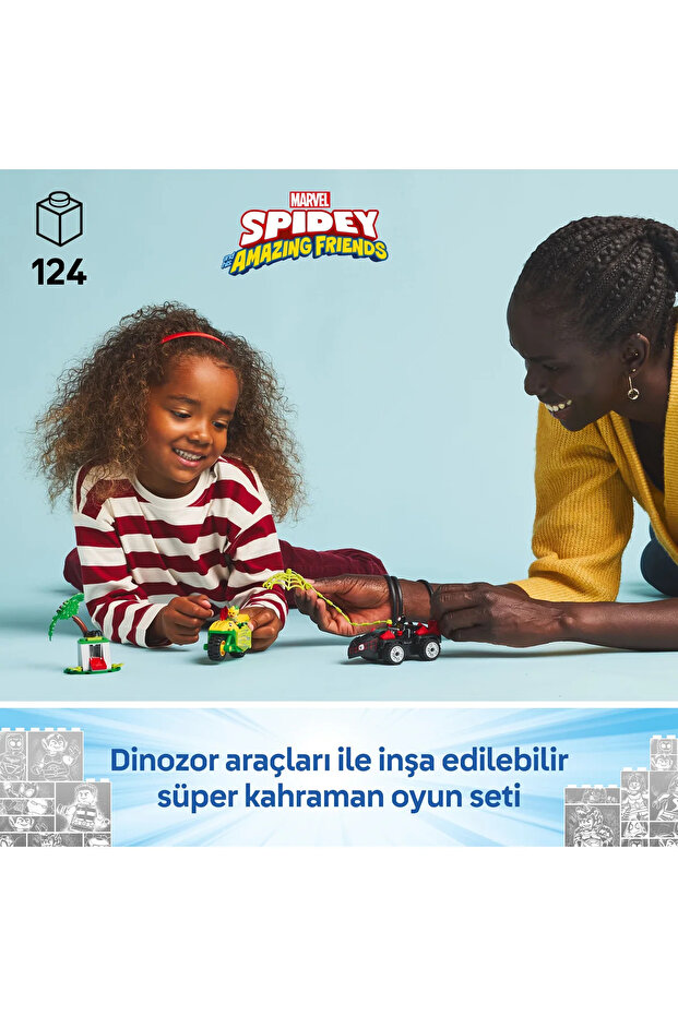 ® Marvel Spidey ve İnanılmaz Arkadaşları Spin ve Electro Dinozor Aracı Takibi 11198 - 6