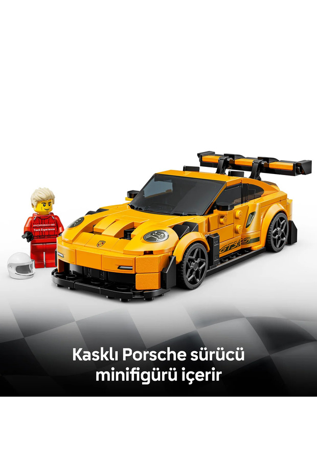 ® Speed Champions Porsche 911 GT3 RS Süper Araba 77239 – 9+ için Oyuncak Araba Yapım Seti (348P) - 9