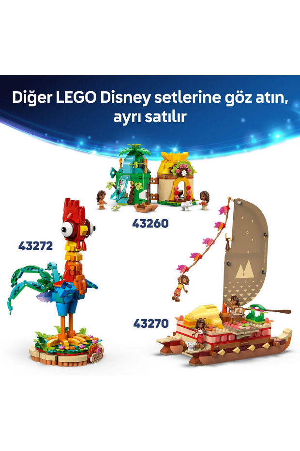 ® ǀ Disney Moana 2 Kakamora Gemisi 43258 - 7+ Çocuklar için Oyuncak Yapım Seti (572P) - 11