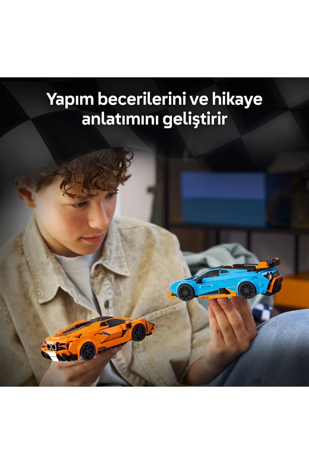 ® Speed Champions Lamborghini Revuelto ve Huracán STO 77238 – 10+ Yaş Araba Yapım Seti (607 pr) - 8