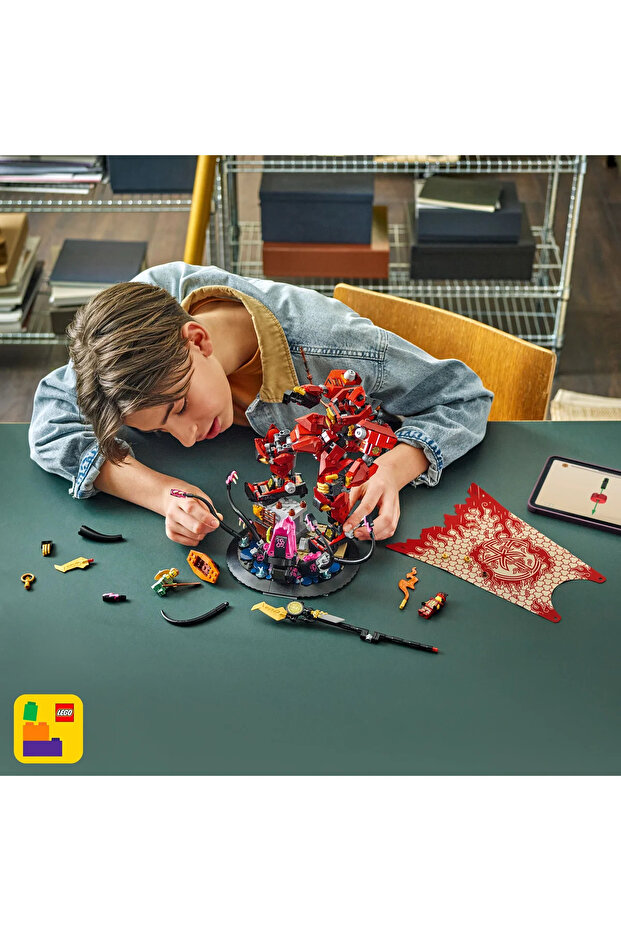 ® NINJAGO® Ateş Şövalyesi Robotu 71846 - 14+ Çocuklar için Yaratıcı Oyuncak Yapım Seti (996P) - 10