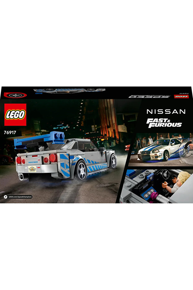 ® Speed Champions 2 Hızlı 2 Öfkeli Nissan Skyline GT-R (R34) 76917 (319 Parça) - 5
