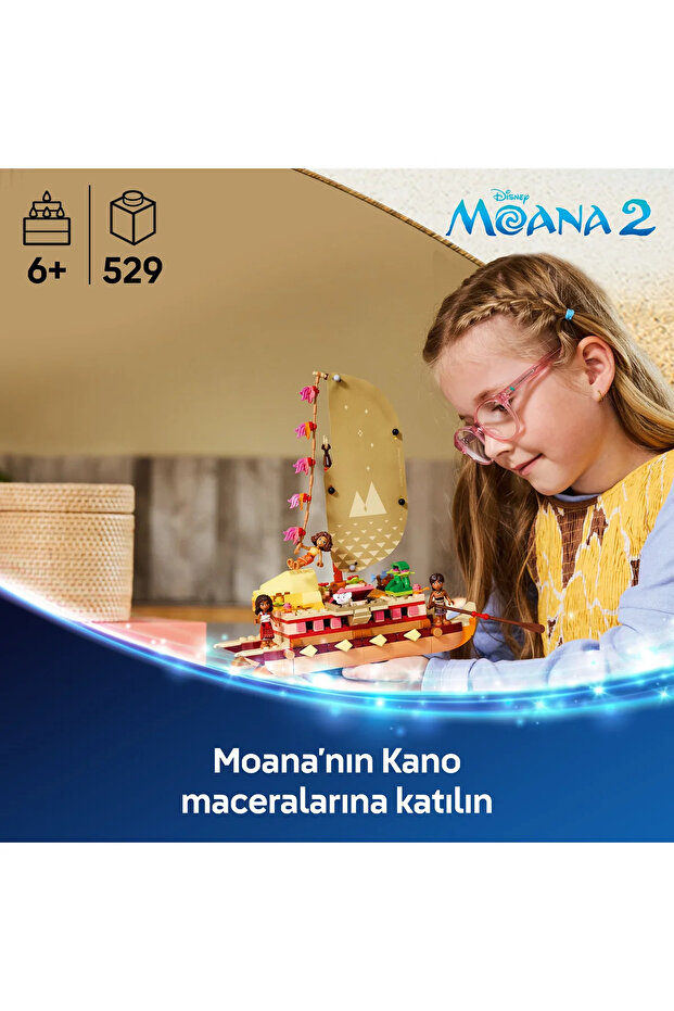® ǀ Disney Princess Moana'nın Macera Kanosu 43270 - 6+ Oyuncak Yapım Seti (529Parça) - 6