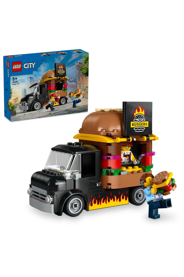 ® City Hamburger Kamyonu 60404 - 5+ için Yaratıcı Oyuncak Yapım Seti (194 P) - 1