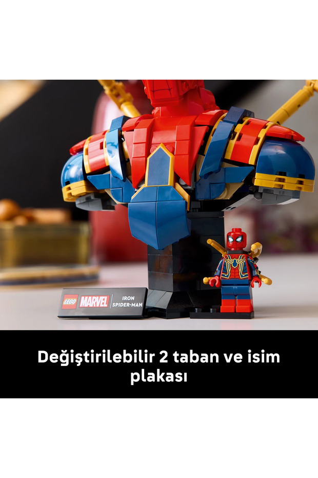 ® ǀ Marvel Iron Örümcek Adam Büstü 76326 – Yetişkinler için Dekoratif Yapım Seti (379 Parça) - 10