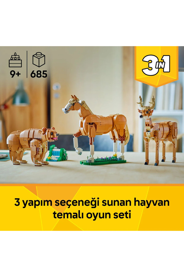 ® Creator 3'ü 1 Arada Güzel At 31166 - 9+ Çocuklar için Yaratıcı Oyuncak Yapım Seti (685P) - 5