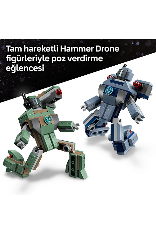 ® ǀ Marvel Iron Man ve War Machine, Hammer 76320 - 7 Yaş ve Üzeri için Oyuncak Yapım Seti (204p) - 6