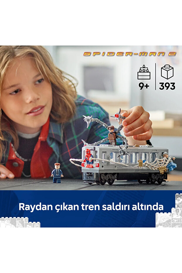 ® ǀ Marvel Örümcek Adam ile Doktor Oktopus Metro Sahnesi 76321 – 9+ için Oyuncak Seti (393p) - 6