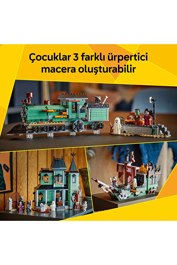 ® Creator 3'ü 1 Arada Hayaletli Köşk 31167 - 9+ Çocuklar için Gemi ve Tren Oyuncak Seti (736 pr) - 7