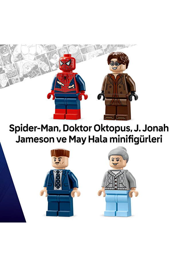 ® ǀ Marvel Örümcek Adam ile Doktor Oktopus Metro Sahnesi 76321 – 9+ için Oyuncak Seti (393p) - 9