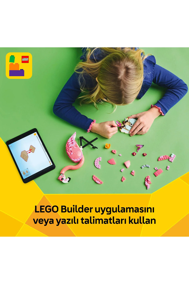 ® Creator 3’ü 1 Arada Vahşi Hayvanlar:Pembe Flamingo 31170 - 8+ Oyuncak Yapım Seti (288Pr) - 10