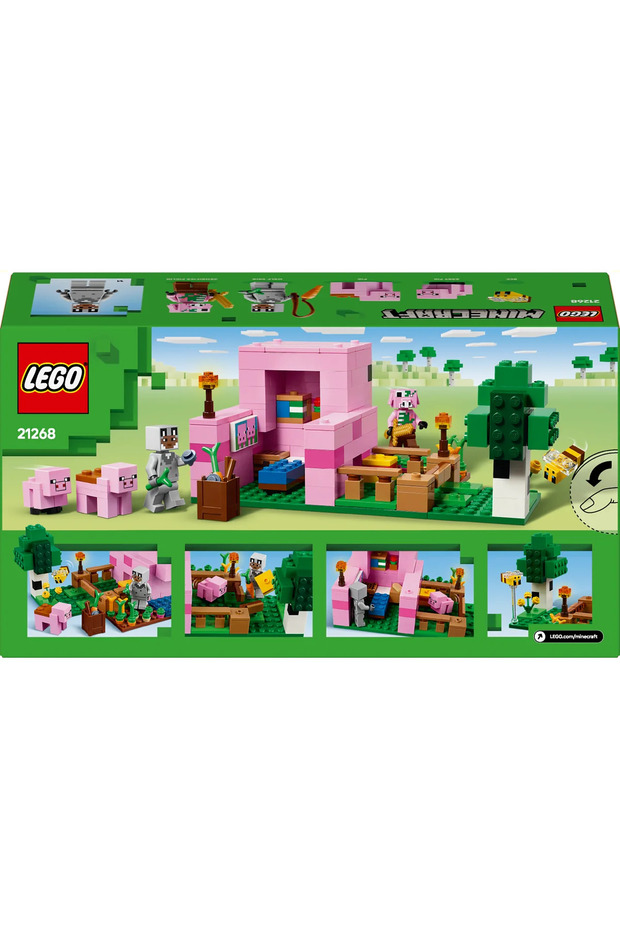 ® Minecraft® Yavru Domuz Evi 21268 - 7+ Çocuklar için Yaratıcı Oyuncak Yapım Seti (238P) - 5