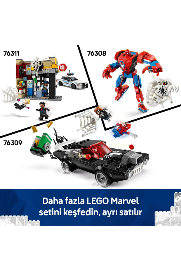 ® Marvel Örümcek Adam Robotu, Anti Venom’a Karşı 76308 - 6+ Yaratıcı Oyuncak Yapım Seti (107P) - 11