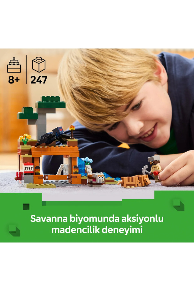 ® Minecraft® Armadillo Maden Keşfi 21269 - 8+ Çocuklar için Yaratıcı Oyuncak Yapım Seti (247P) - 6