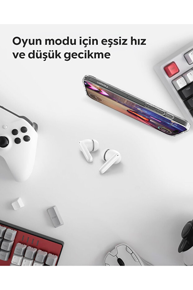 Audio TWS S10 Bluetooth Kablosuz Kulaklık ANC Aktif Gürültü Engelleme 30 Saat Pil Beyaz - ASD07962 - 7