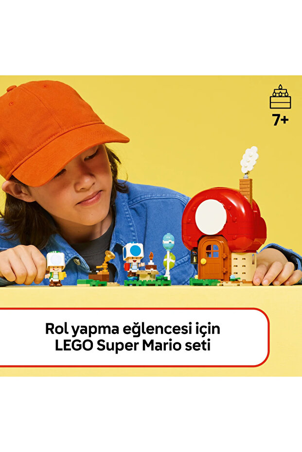 ® Super Mario Toad Evinde Parti 72041 - 7 Yaş Üzeri Çocuklar İçin Oyuncak Seti (276 Parça) - 6