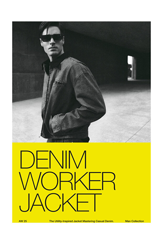 Мъжка работна яке от деним - 8