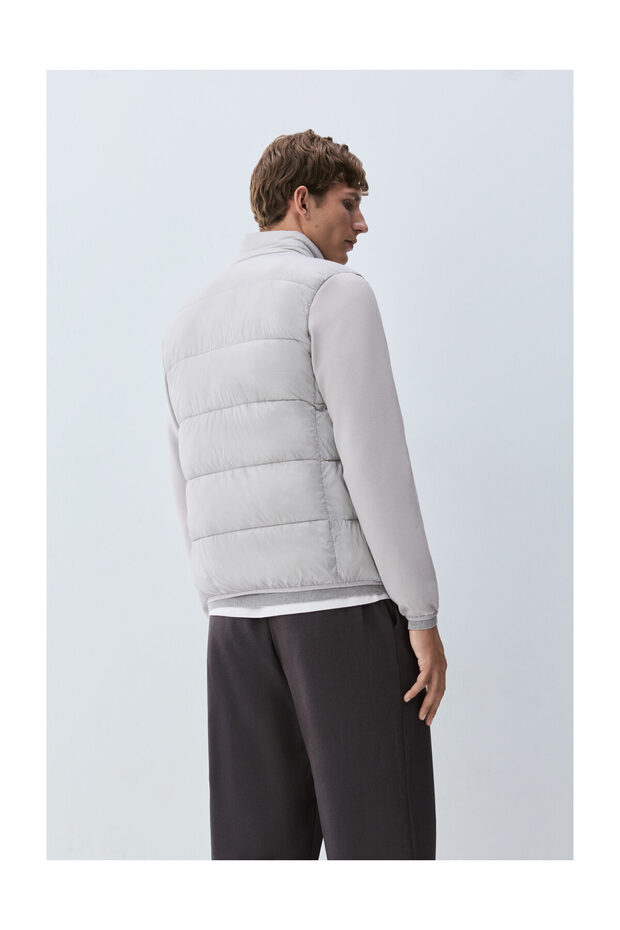 Férfi interlock anyagú, bélelt kabát - 4