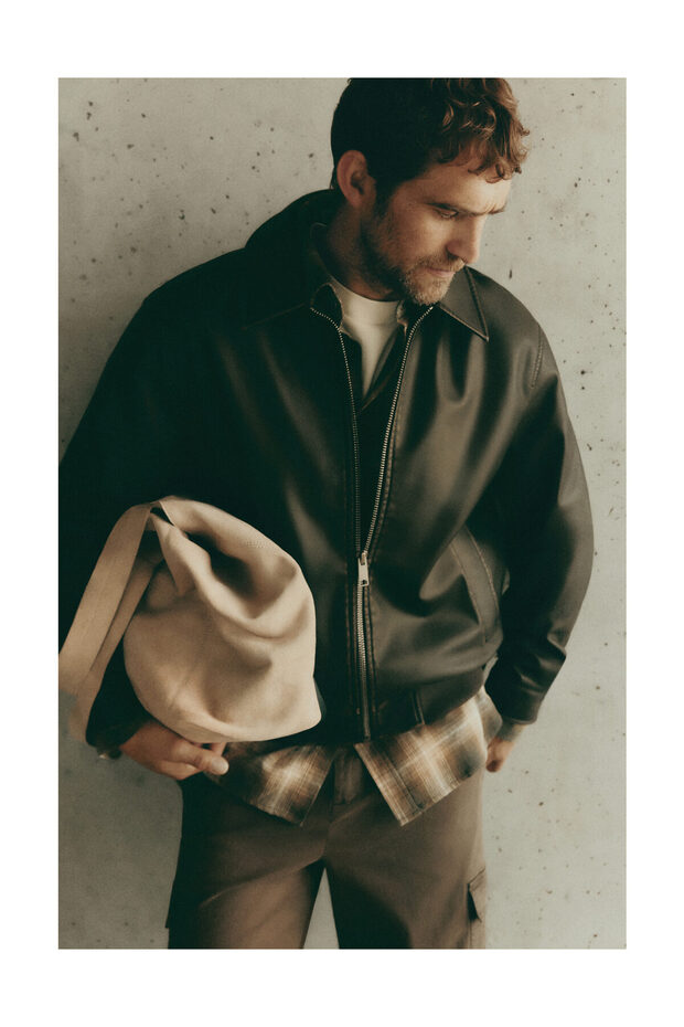 Man Leather Effect Jacket - 7