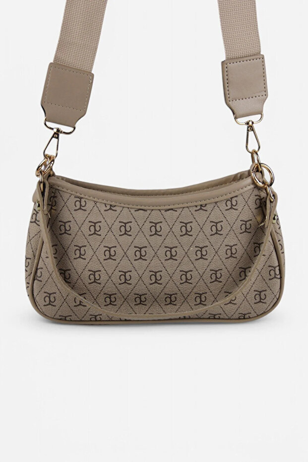 Farme Monogram BEJ Baget Ve Çapraz Çanta - 1