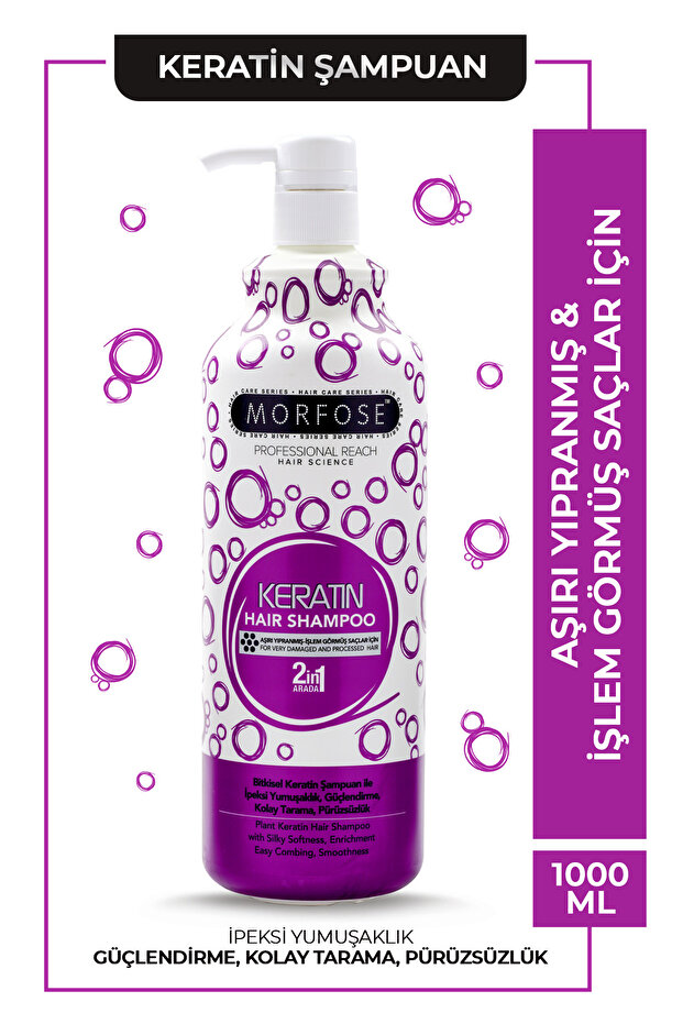 Keratin İçerikli Şampuan 1000 ml - 1