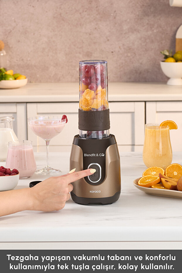 Blendfit Go Personal Kişisel Smoothie Blender Walnut Brown - 7