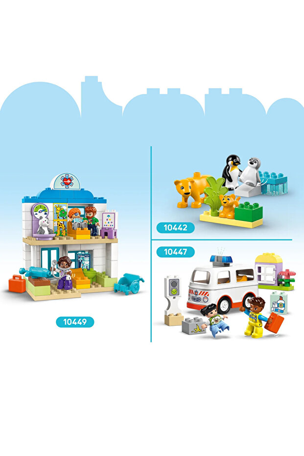 ® DUPLO® Kasabası 3’ü 1 Arada Vahşi Hayvan Aileleri 10446 - 2+ Eğitici Oyuncak Yapım Seti (92P) - 7