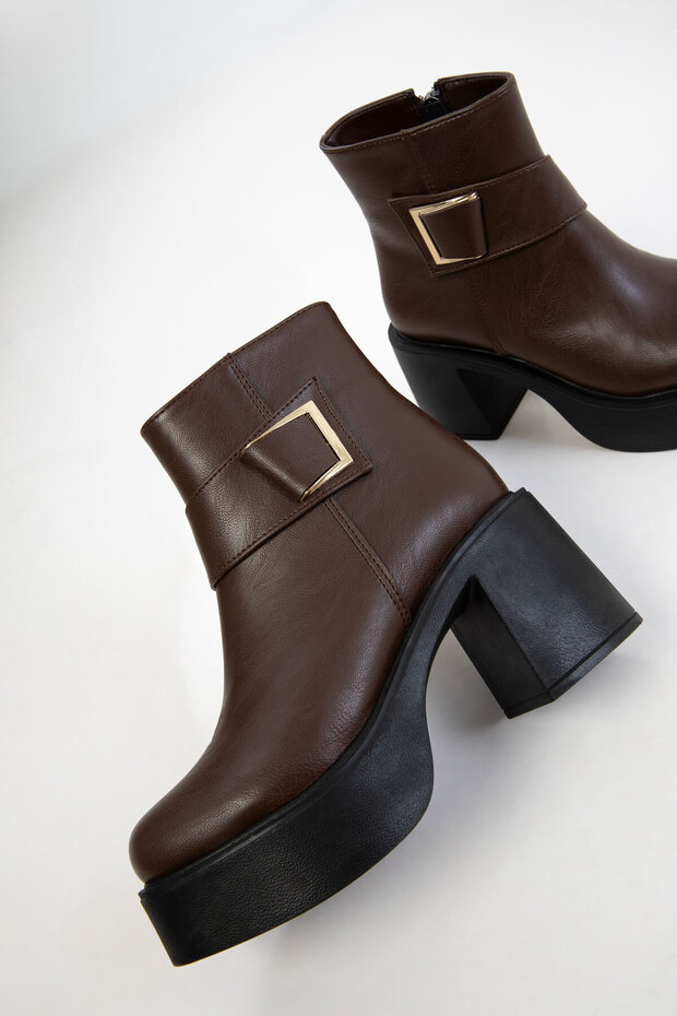 Kahve Kadın Bot & Bootie 20932 - 6