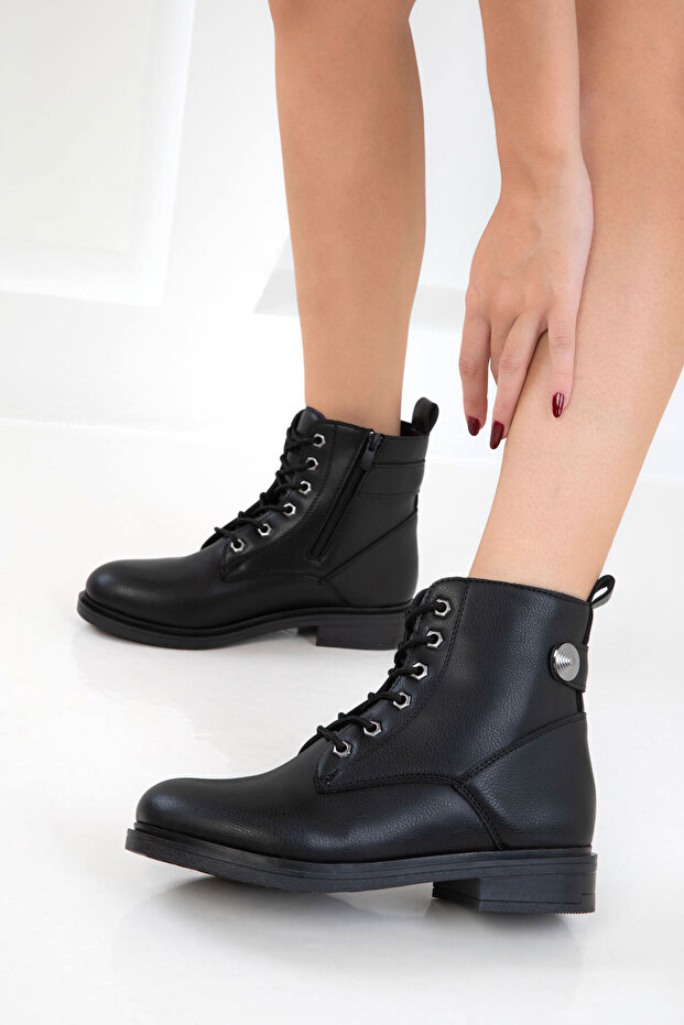 Siyah Kadın Bot & Bootie 20928 - 4