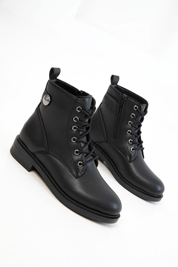 Siyah Kadın Bot & Bootie 20928 - 3