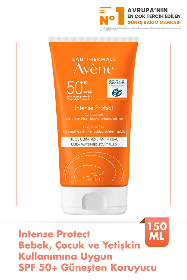 Intense Protect SPF 50+ Bebek, Çocuk ve Yetişkinler için Yüksek Korumalı Güneş Kremi 150 ml - 1