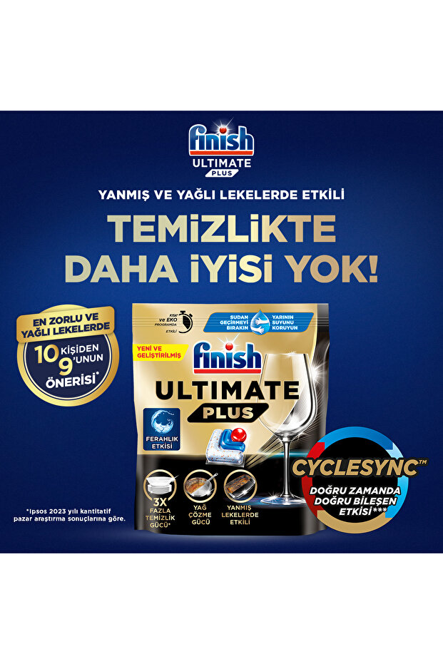 Ultimate Plus Hepsi Bir Arada Bulaşık Makinesi Deterjanı Kapsül Tablet 150 Adet (75 x 2'li) - 4