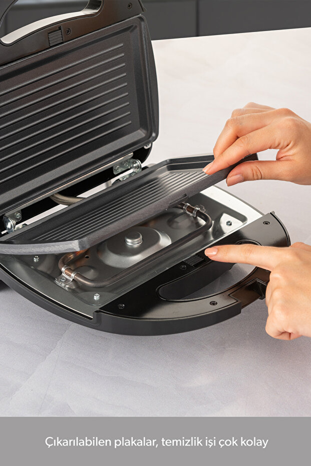 Toastbuster 1325H Waffle Maker with Removable Toast Plates - 4