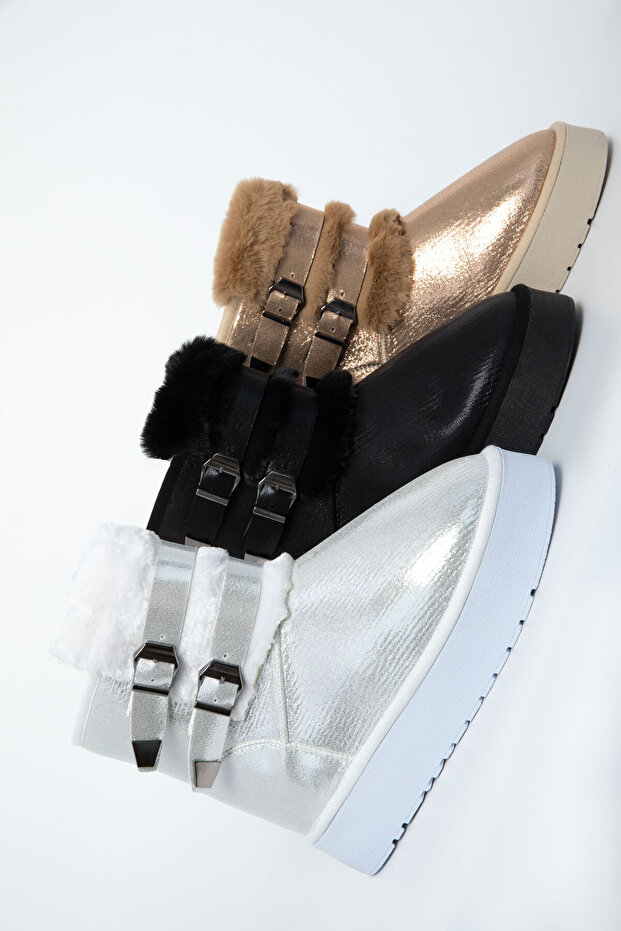 Siyah Kadın Bot & Bootie 21038 - 3