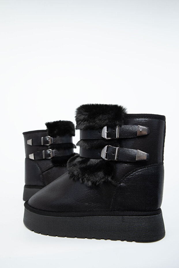Siyah Kadın Bot & Bootie 21038 - 5