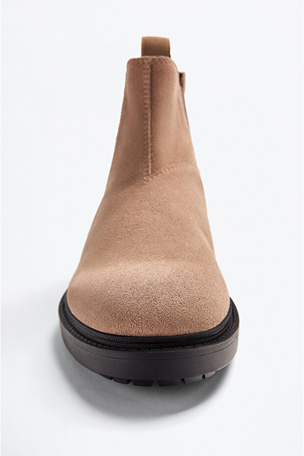 Męskie skórzane botki Chelsea - 3