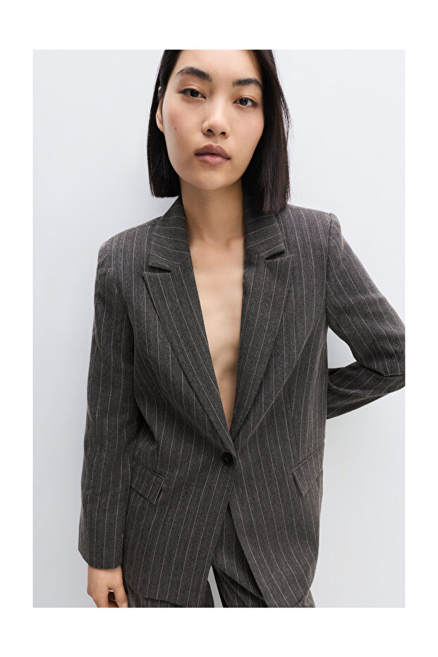 Női csíkos blézer - 3