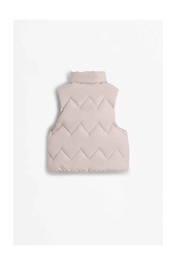 Gyerekek steppelt cikcakk mintás mellény - 2