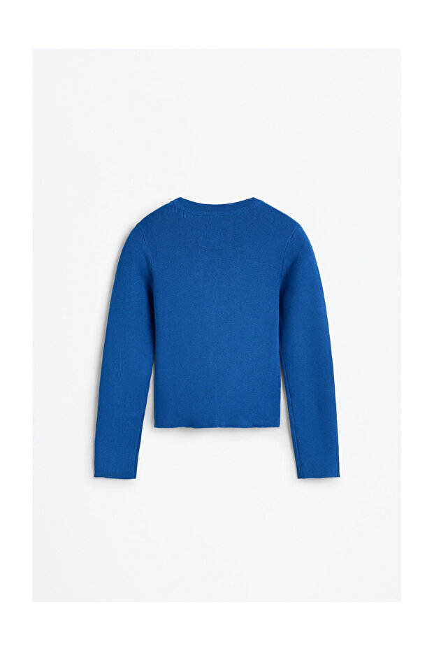 Dziecięcy sweter z prążkami - 4