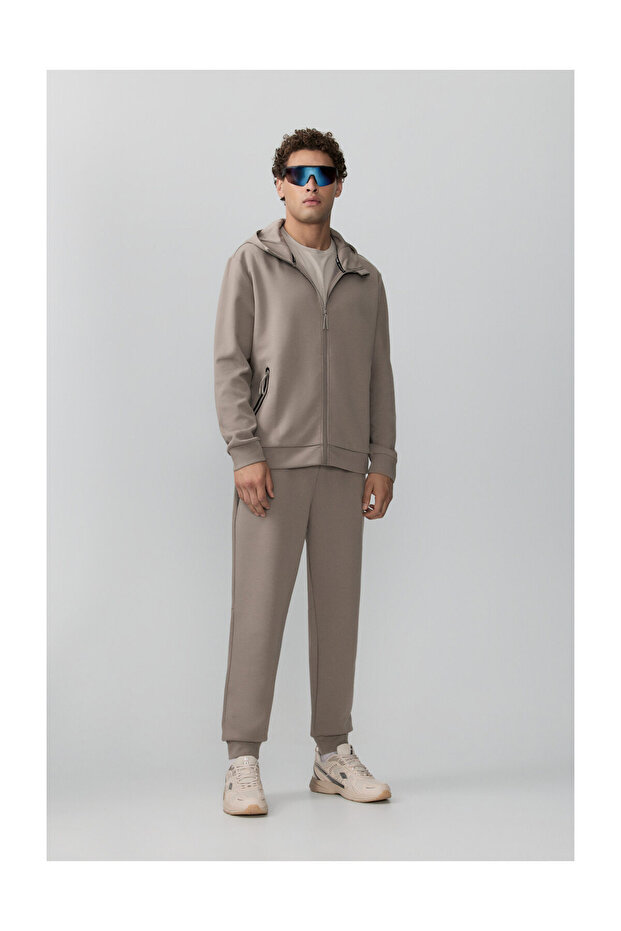 Férfi interlock cipzáras pulóver - 8