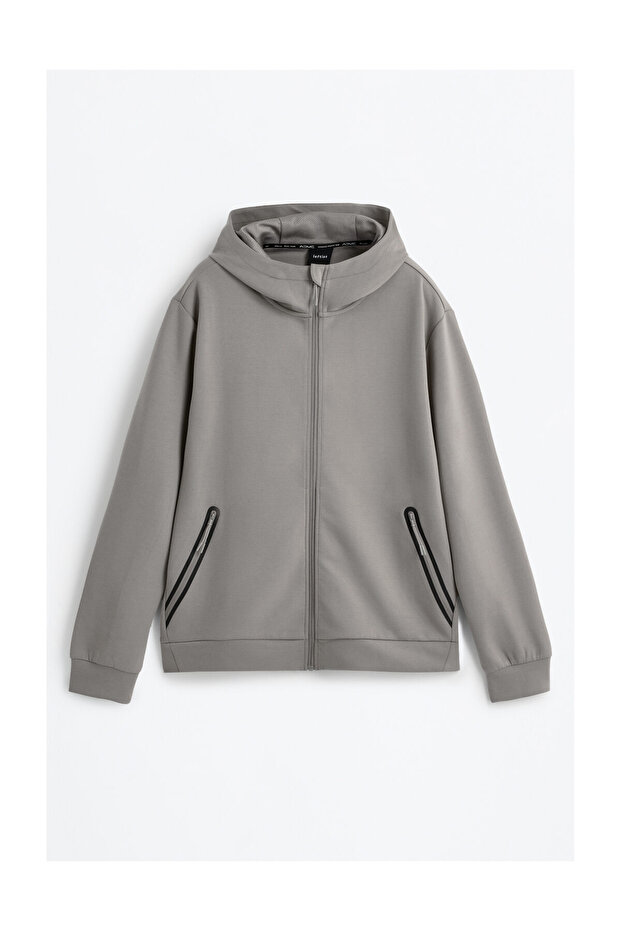 Férfi interlock cipzáras pulóver - 10