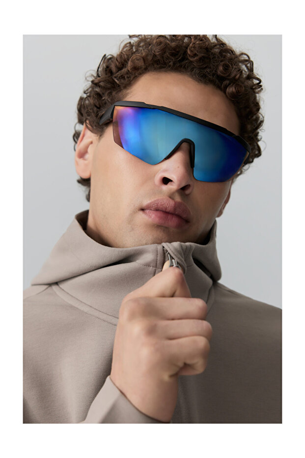 Férfi interlock cipzáras pulóver - 5