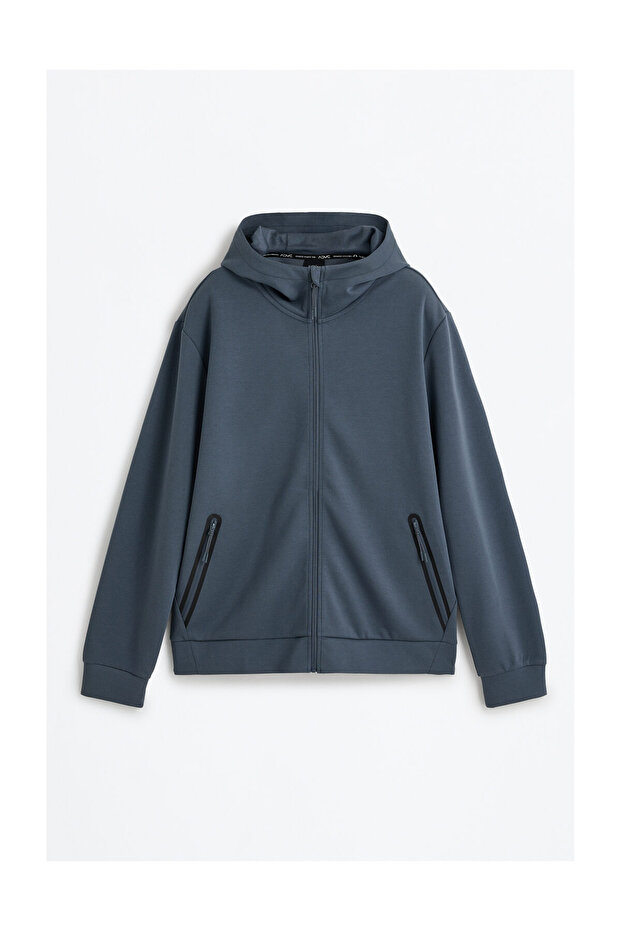 Férfi interlock cipzáras pulóver - 6