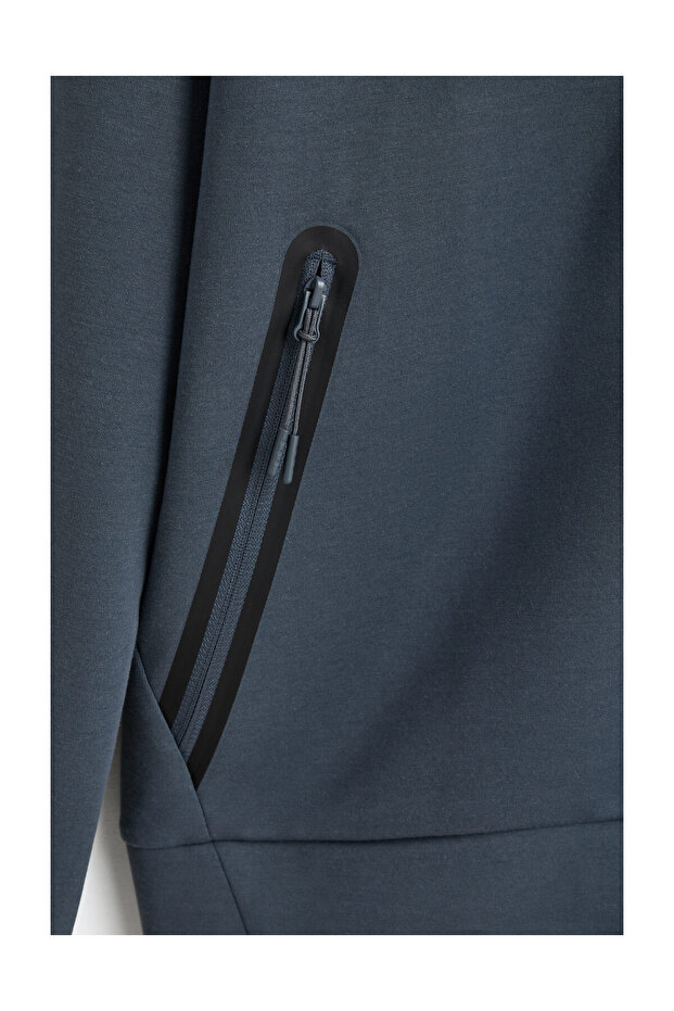 Férfi interlock cipzáras pulóver - 7