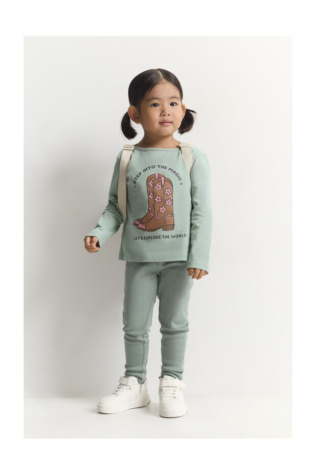 Zestaw 5 sztuk koszulek i legginsów dla dzieci - 4