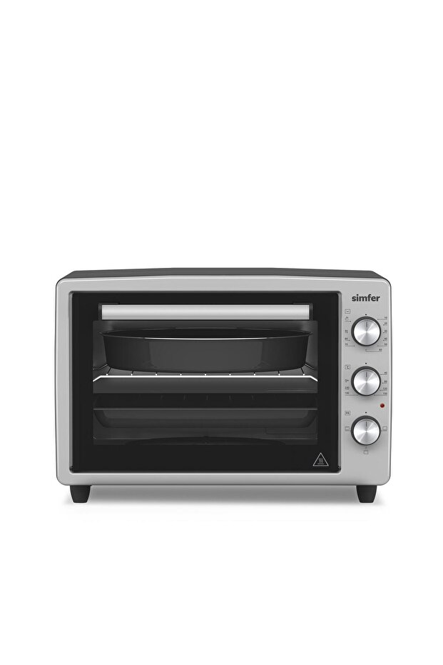 3426 İnox Gri 34 LT Statik Mini/Midi Fırın - 4 Fonksiyon, Programlanabilir Pişirme & Isı Kontrol - 1